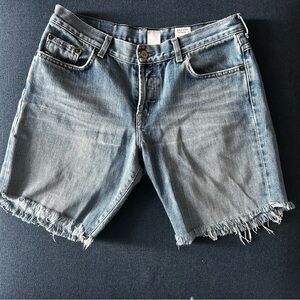 Vintage Lucky Dungarees Light Blue Frayed Jean Shorts